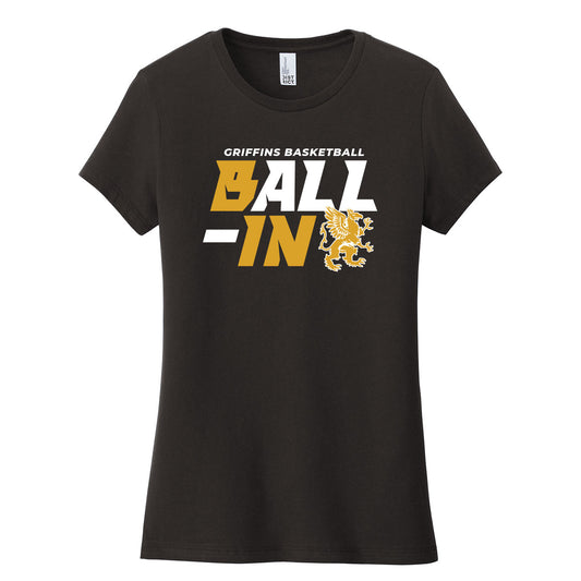 Griffins Basketball Ball-In Womens Fit Tee