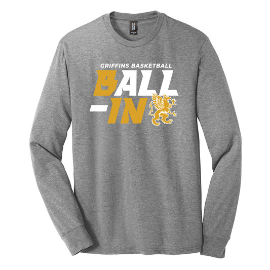Griffins Basketball Ball-In Unisex Long Sleeve Tee