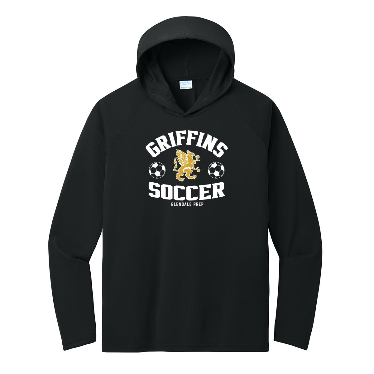 GP Griffins Soccer Performance Hooded Tee