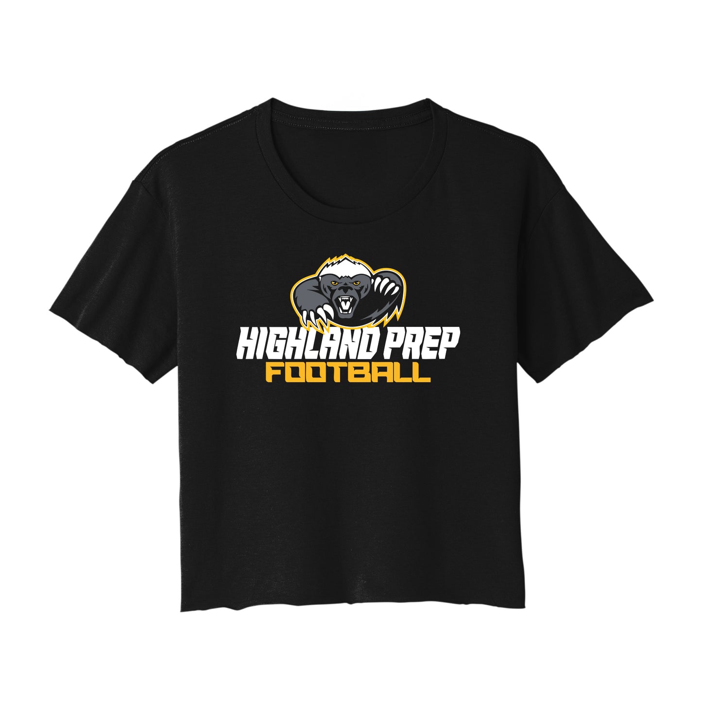Highland Prep Football Cropped Tee