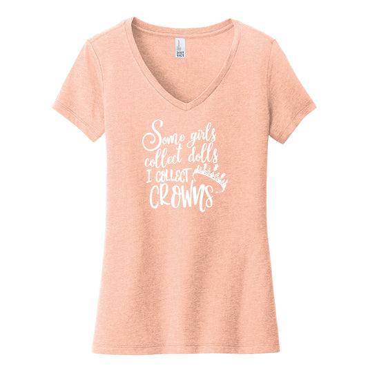 I Collect Crowns V-Neck Tee