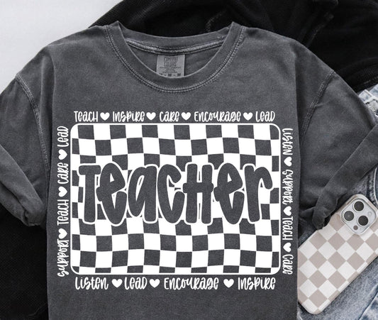 Teach, Listen, Lead, Encourage, Inspire... Unisex Tee