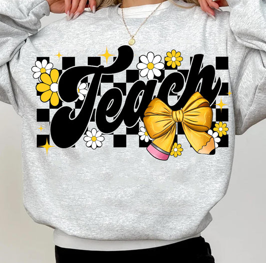 Teach (Sunflower) Unisex Crewneck Sweatshirt