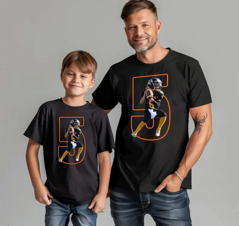 Custom Number and Picture Unisex Tee