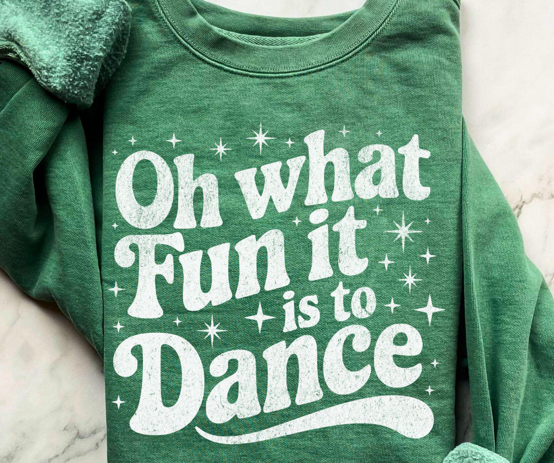 Oh What Fun It Is To Dance Unisex Crewneck Sweatshirt