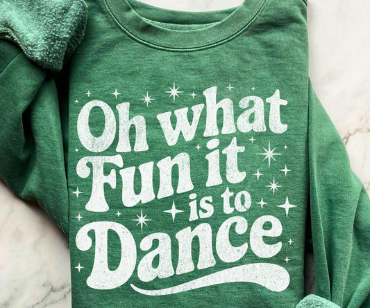 Oh What Fun It Is To Dance Unisex Crewneck Sweatshirt
