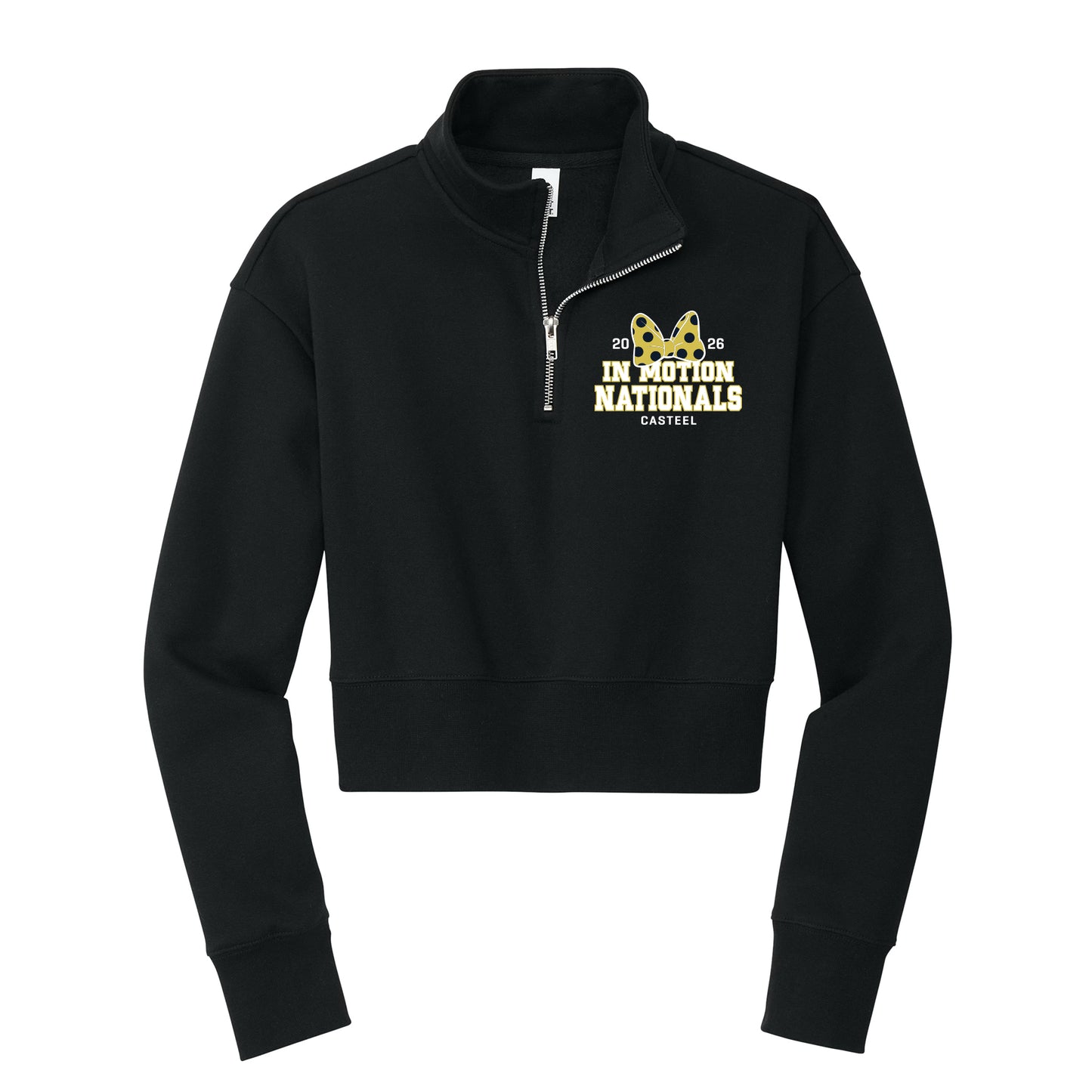In Motion Nationals Cropped 1/4 Zip Fleece