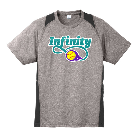 Infinity Teal Colorblock Tee