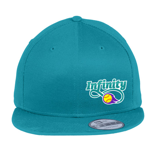 Infinity Teal New Era Flat Bill Snapback