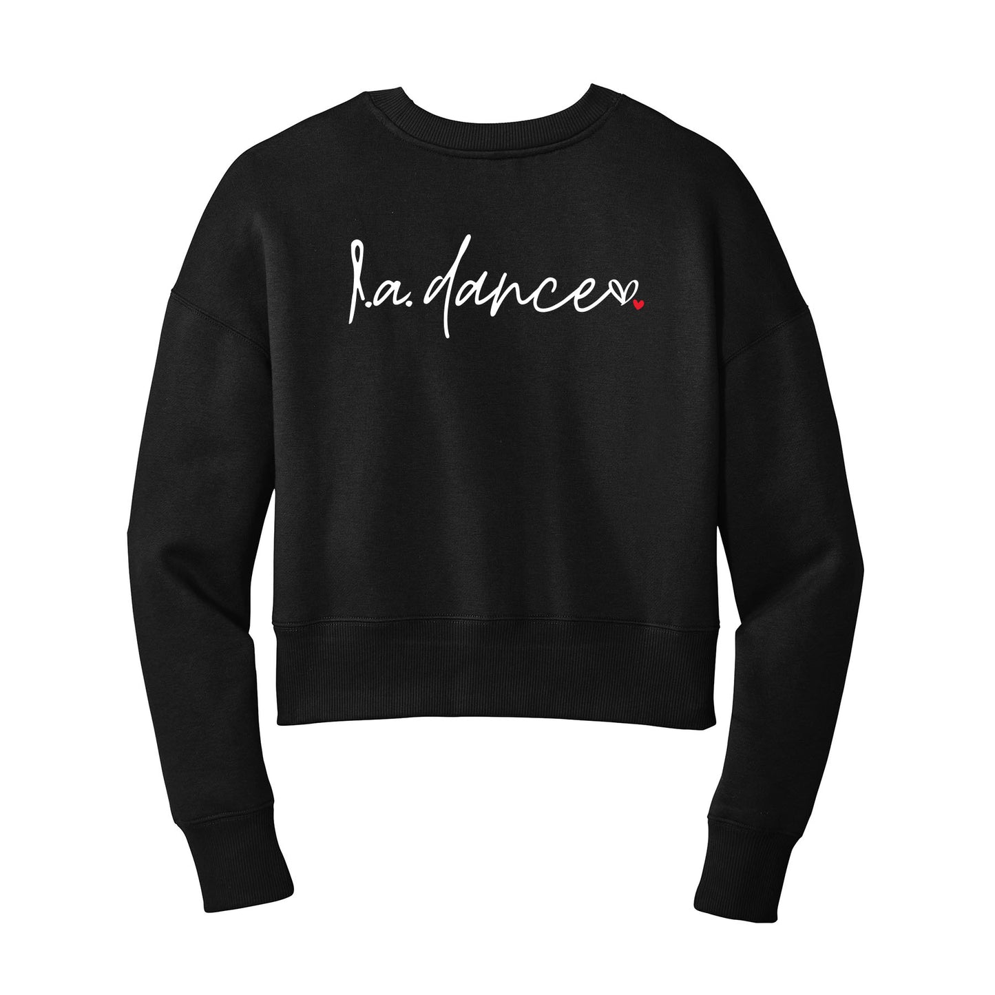 LA Dance Handwritten Cropped Crewneck Sweatshirt