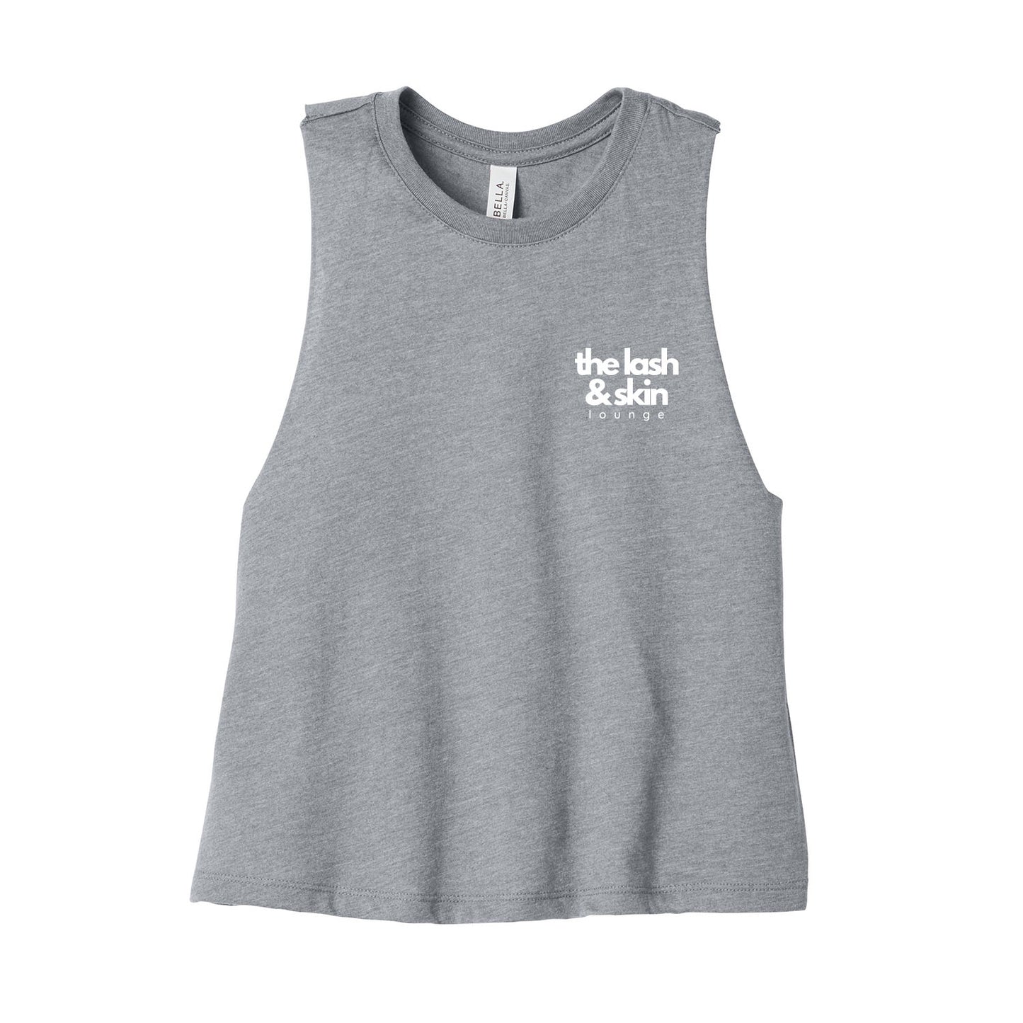 The Lash and Skin Lounge Stacked Cropped Racerback Tank