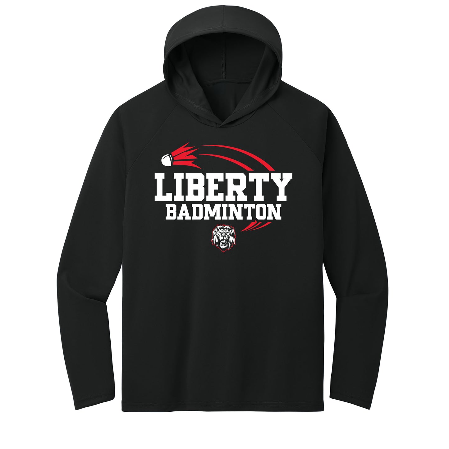 Liberty Badminton Performance Hooded Long Sleeve Tee