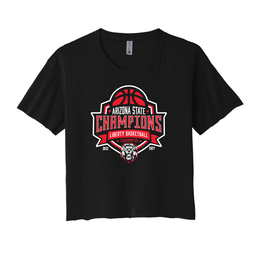 Liberty Basketball State Champions Cropped Tee