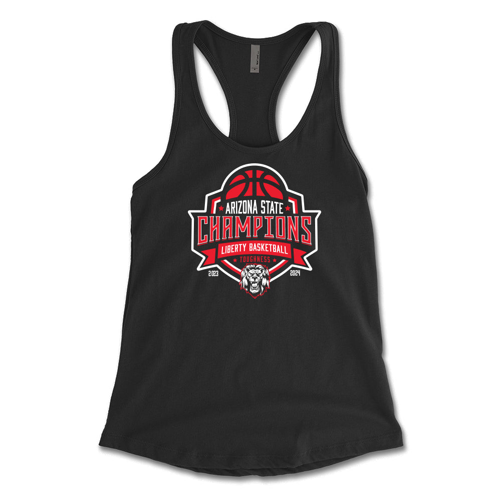 Liberty Basketball State Champions Women's Racerback Tank