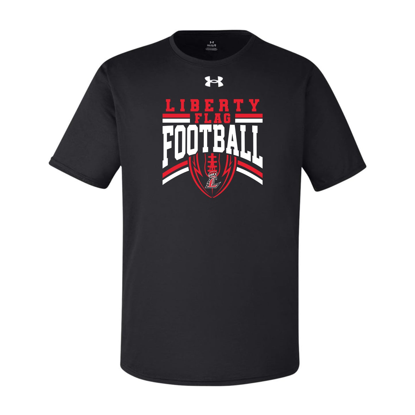 Liberty Flag Football Ball Under Armour Tee