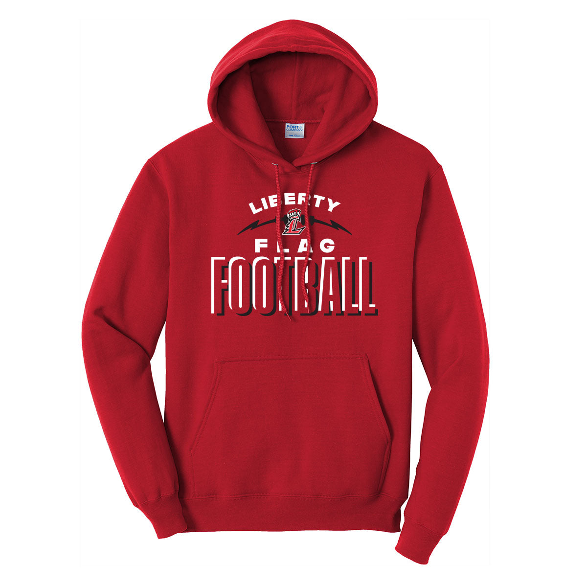 Liberty Flag Football Outline Hoodie