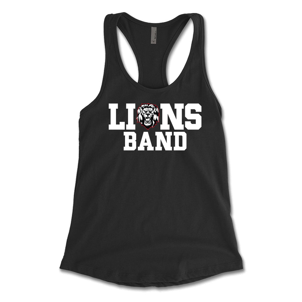 Lions Band (Lions Head) Women's Racerback Tank