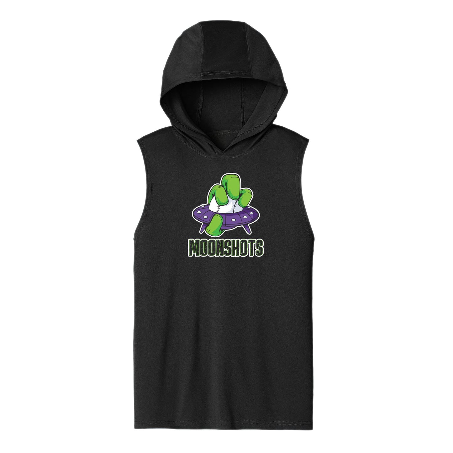 Moonshot Spaceship Unisex Dri Fit Hooded Tank
