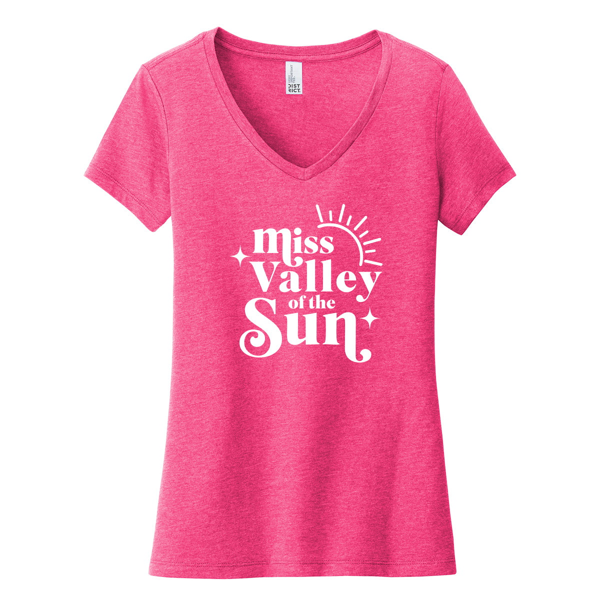Miss Valley Of the Sun Womens V-Neck Tee