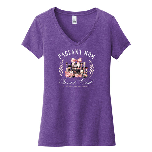 Pageant Mom Social Club V-Neck Tee