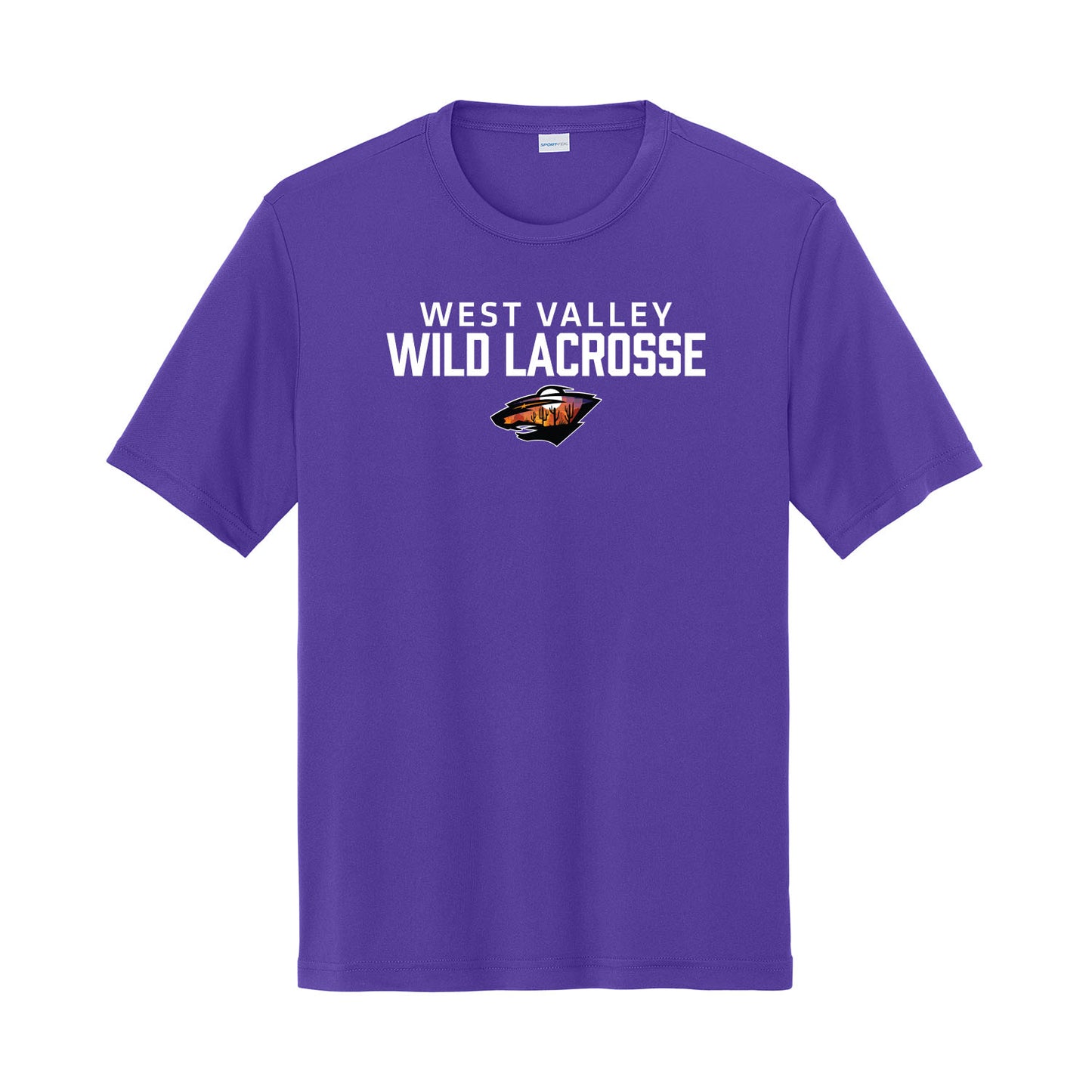 West Valley Wild Lacrosse Stacked Dri Fit Tee