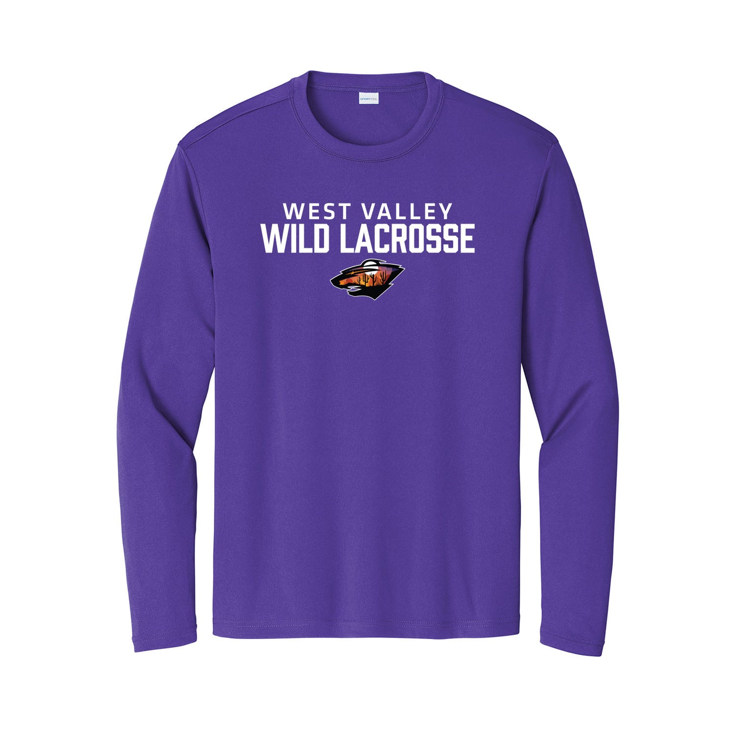 West Valley Wild Lacrosse Stacked Unisex Long Sleeve Tee