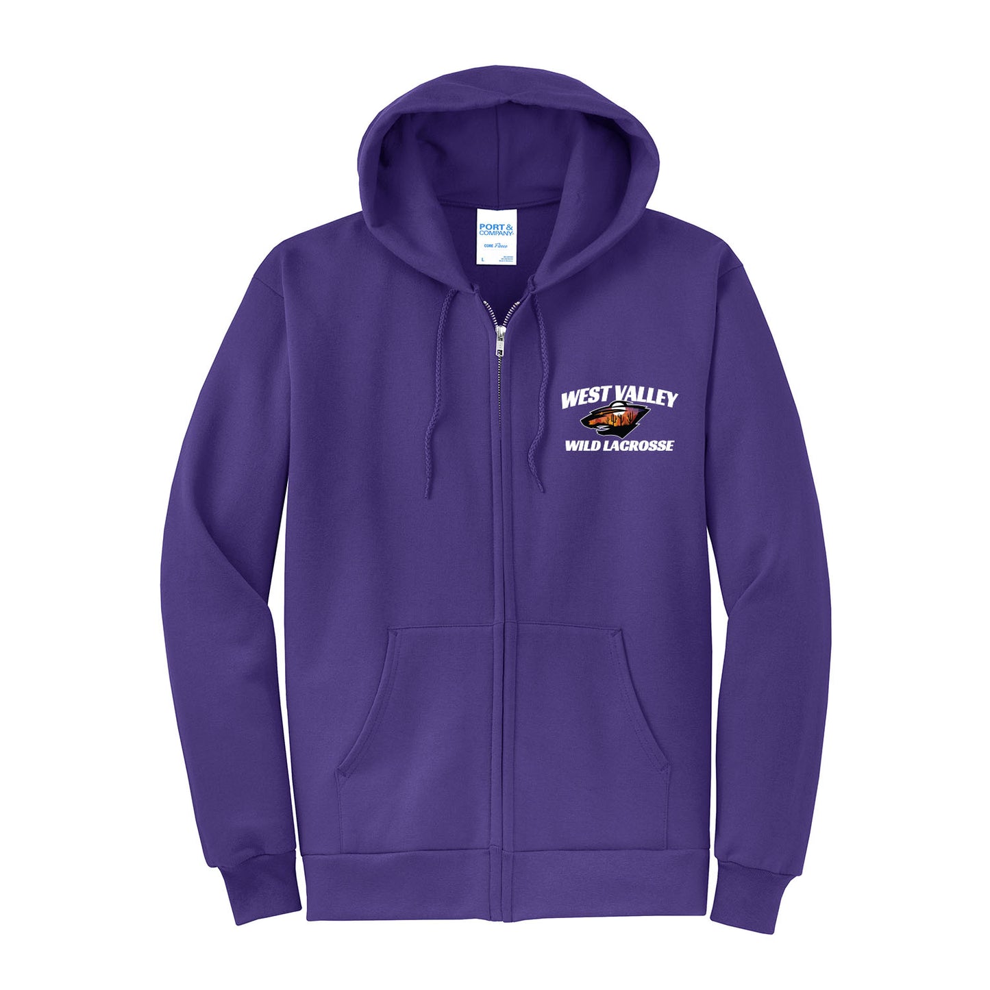 West Valley Wild Lacrosse Full Zip Sweatshirt