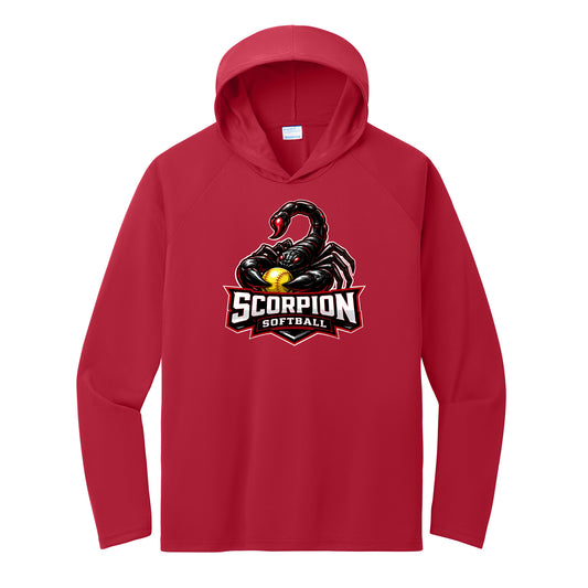 Scorpion Softball Performance Hooded Long Sleeve Tee