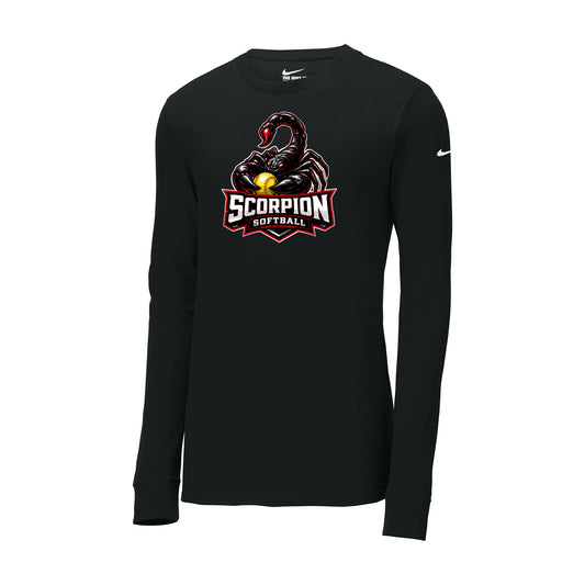 Scorpion Softball Nike Long Sleeve Tee