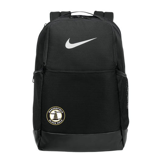 Black Gold Seal Nike Swoosh Backpack
