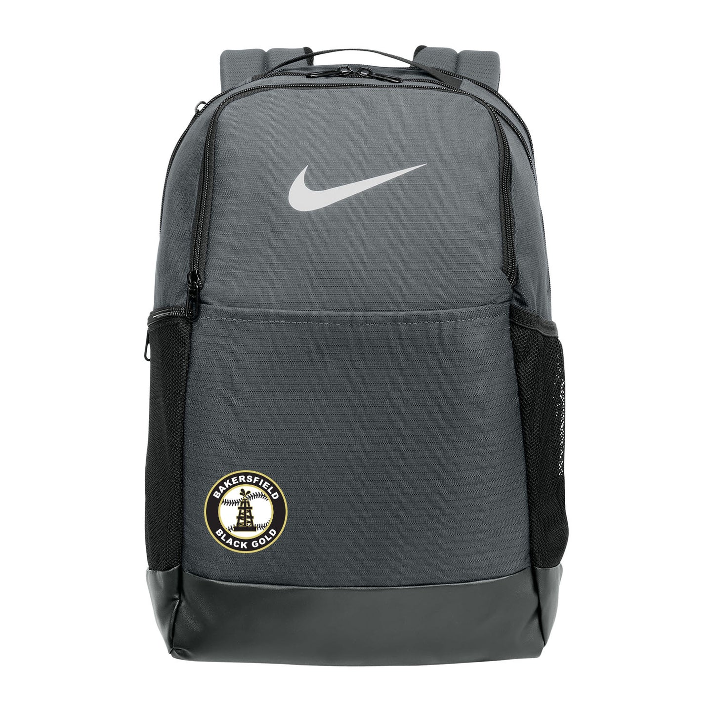 Black Gold Seal Nike Swoosh Backpack
