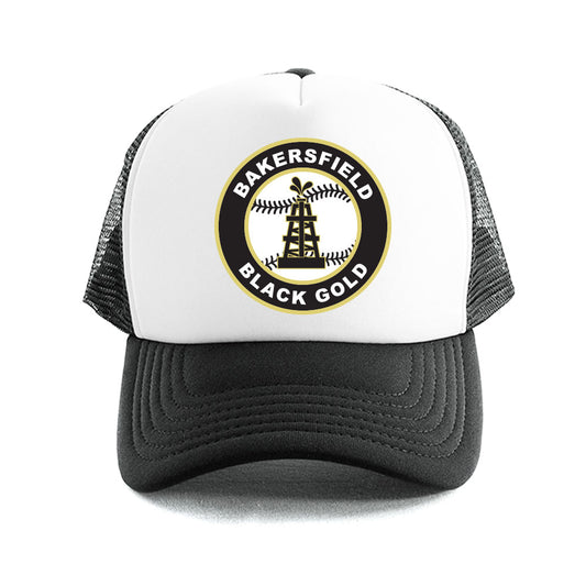 Black Gold Baseball Seal Trucker Hat