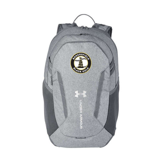 Black Gold Baseball Seal Under Armour Hustle 5.0 Team Laptop Backpack