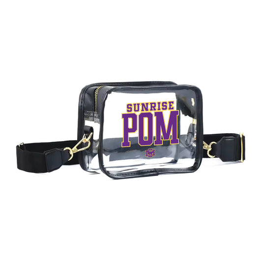 Sunrise Pom Clear Stadium Bag