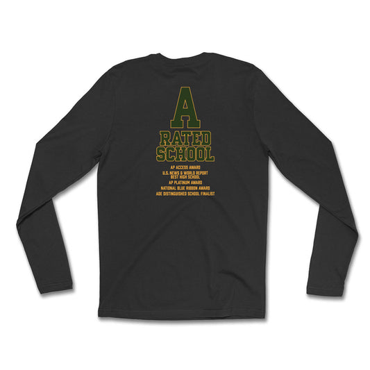 University High School A+ Long Sleeve Tee (Double Sided)