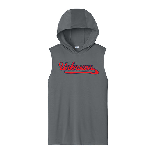 Unknown Boys Script Unisex Dri Fit Hooded Tank