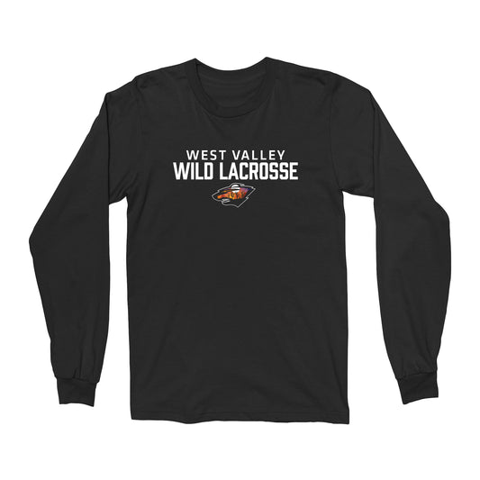 West Valley Wild Lacrosse Stacked Unisex Long Sleeve Tee
