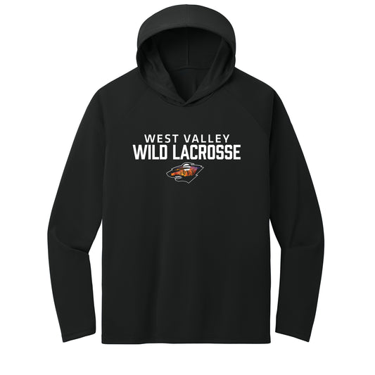 West Valley Wild Lacrosse Stacked Performance Hooded Long Sleeve Tee