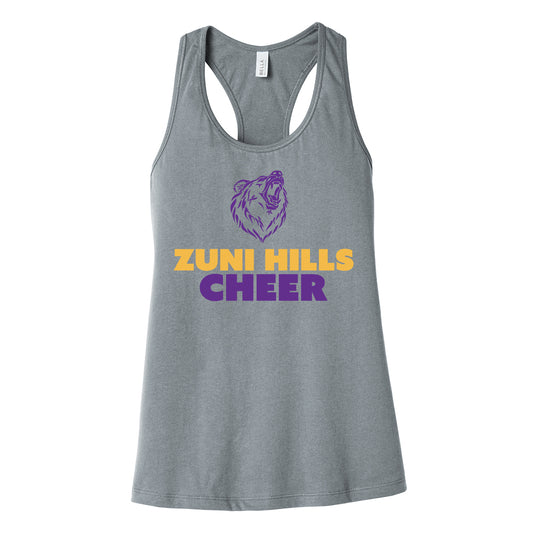 Grizzle Cheer Womens Racerback Tank