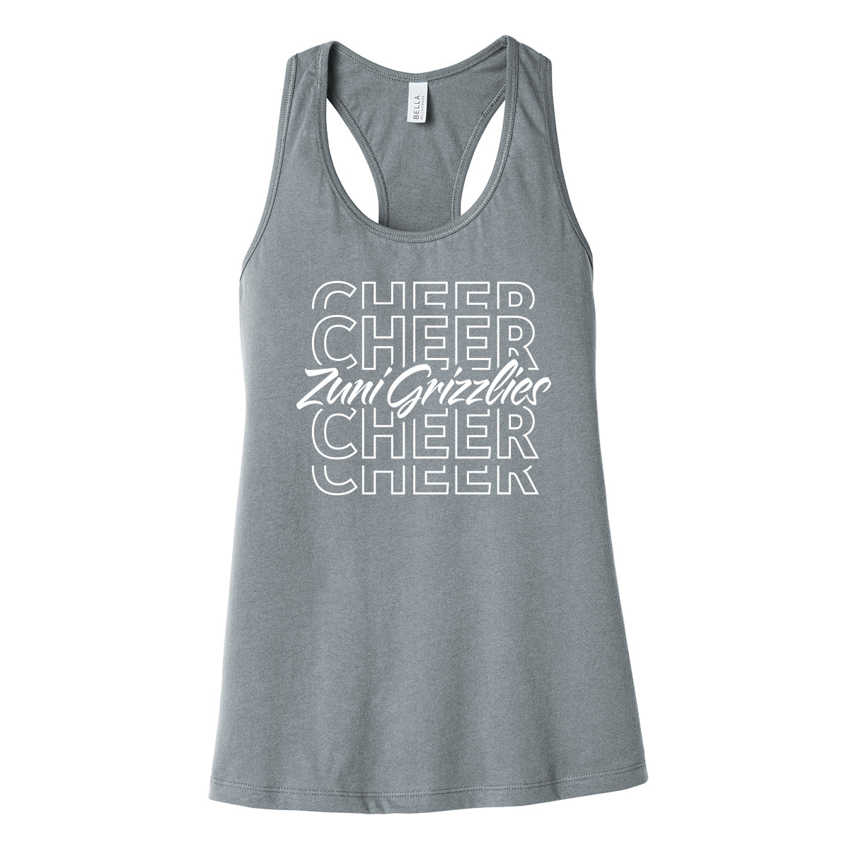 Zuni Cheer Repeat Womens Racerback Tank