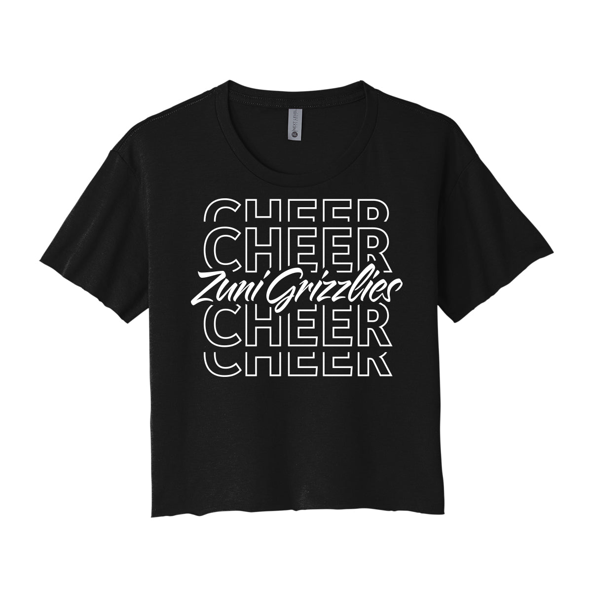 Zuni Cheer Repeat Cropped Tee