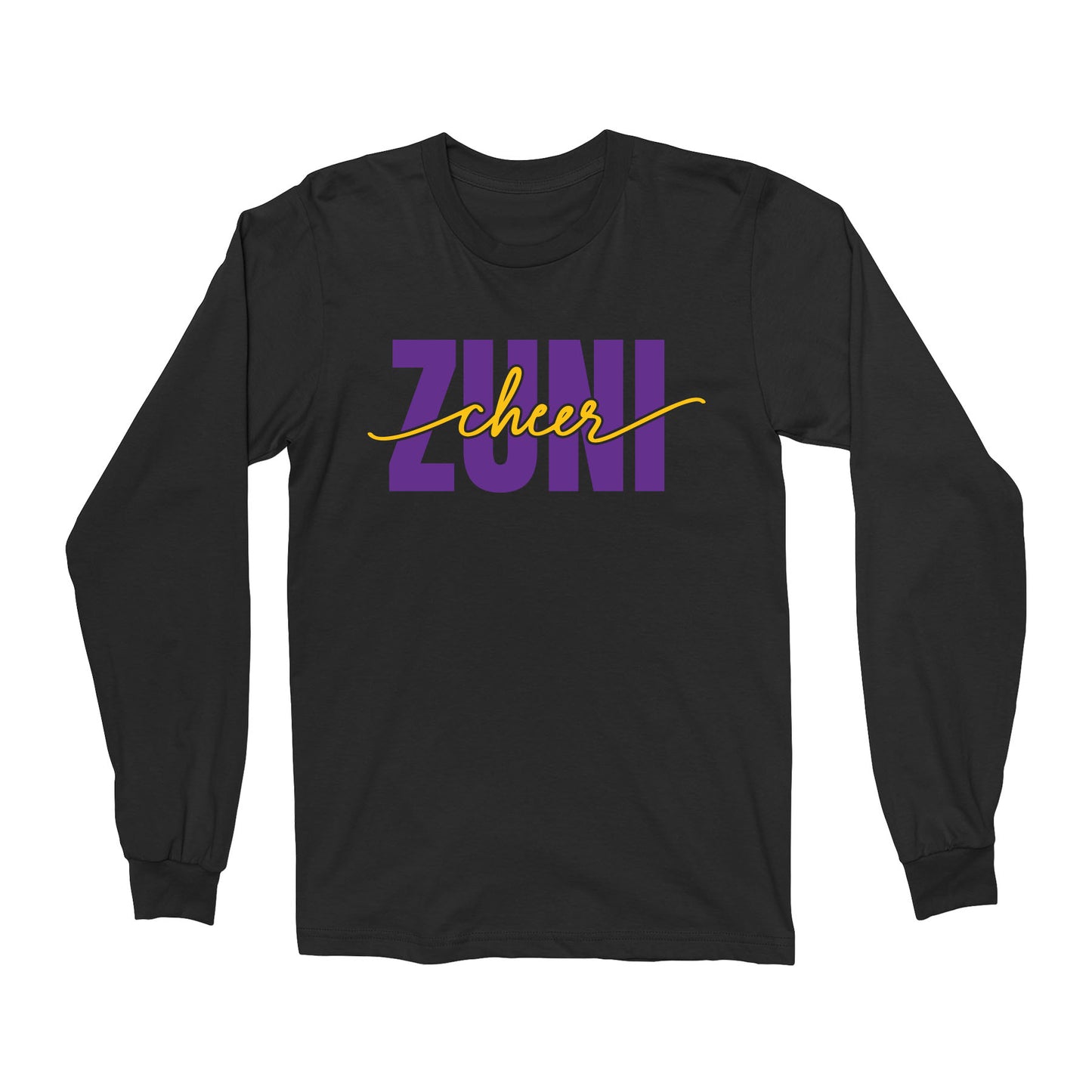 Zuni Cheer Script Long Sleeve Tee