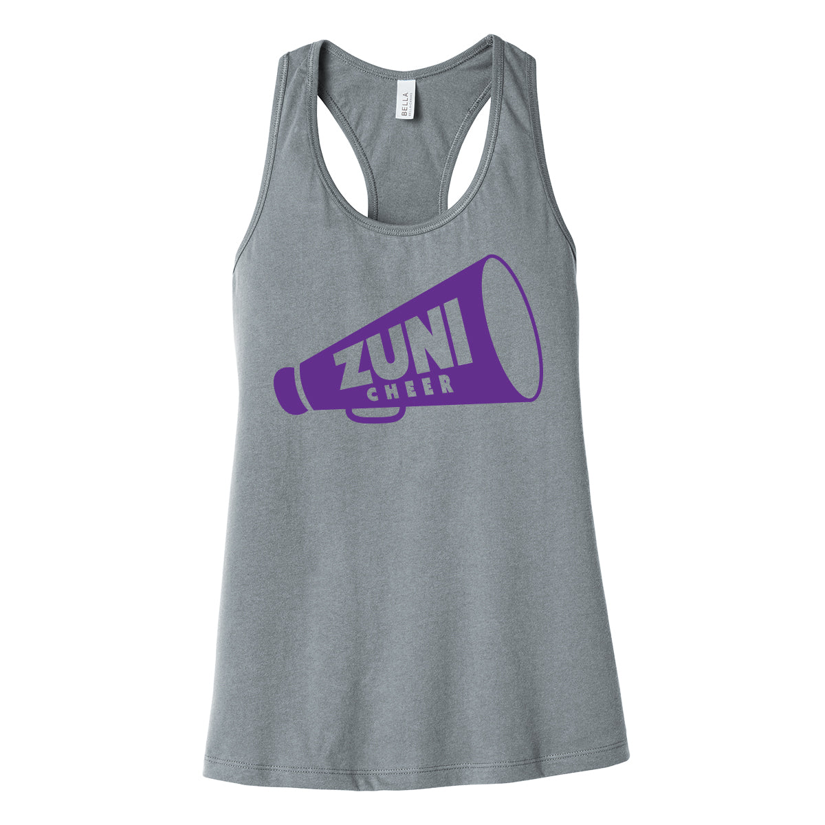 Zuni Cheer Megaphone Womens Racerback Tank