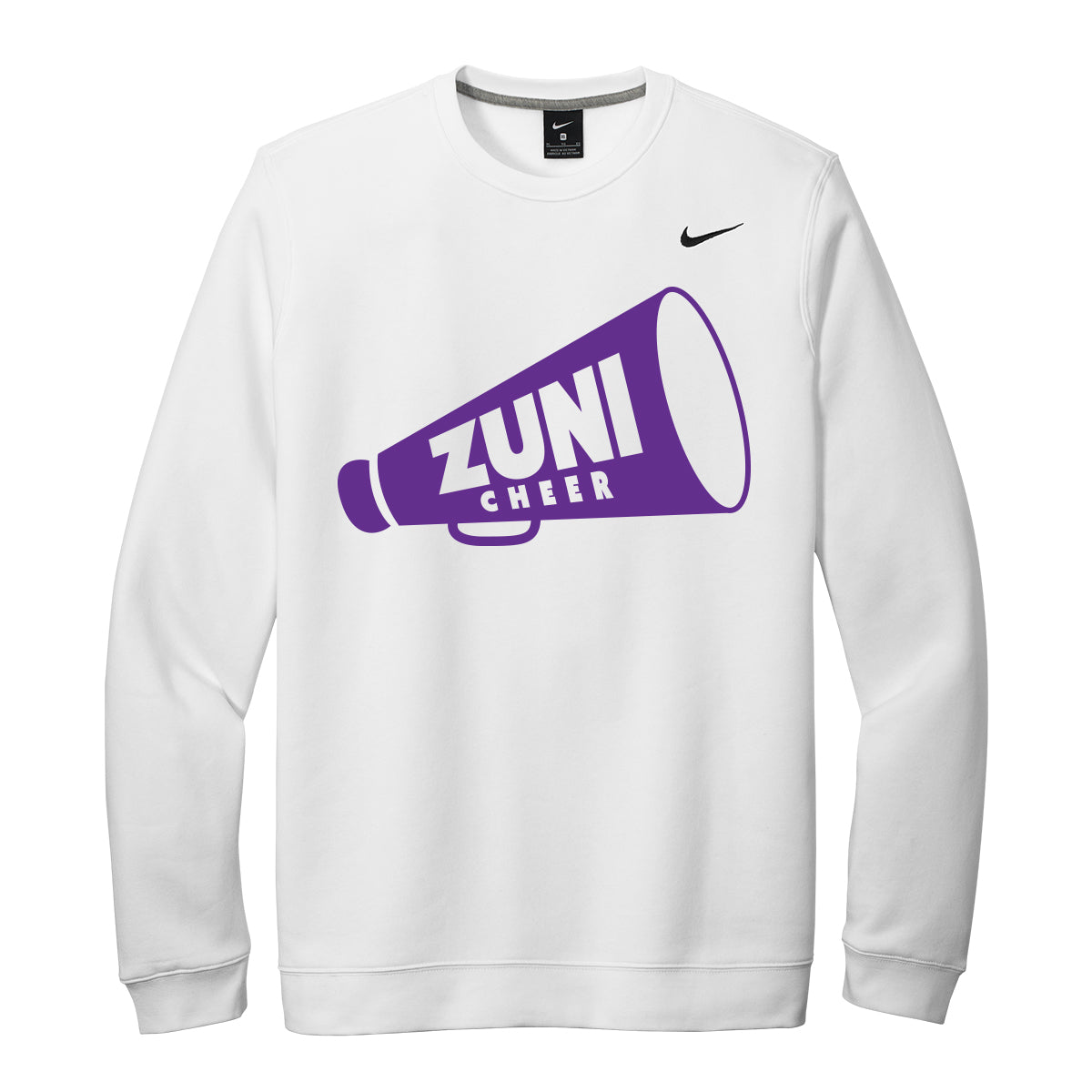 Zuni Cheer Megaphone Nike Crewneck Sweatshirt