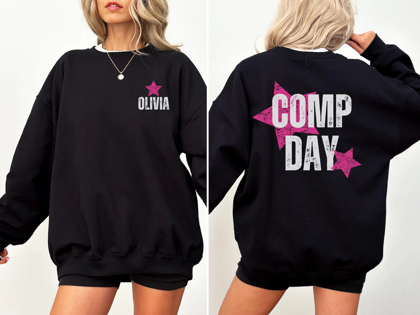 Comp Day (2 Sided and Personalized) Unisex Crewneck Sweatshirt