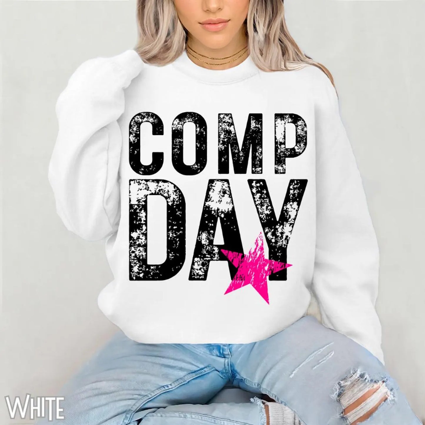 Comp Day Front Only Unisex Crewneck Sweatshirt