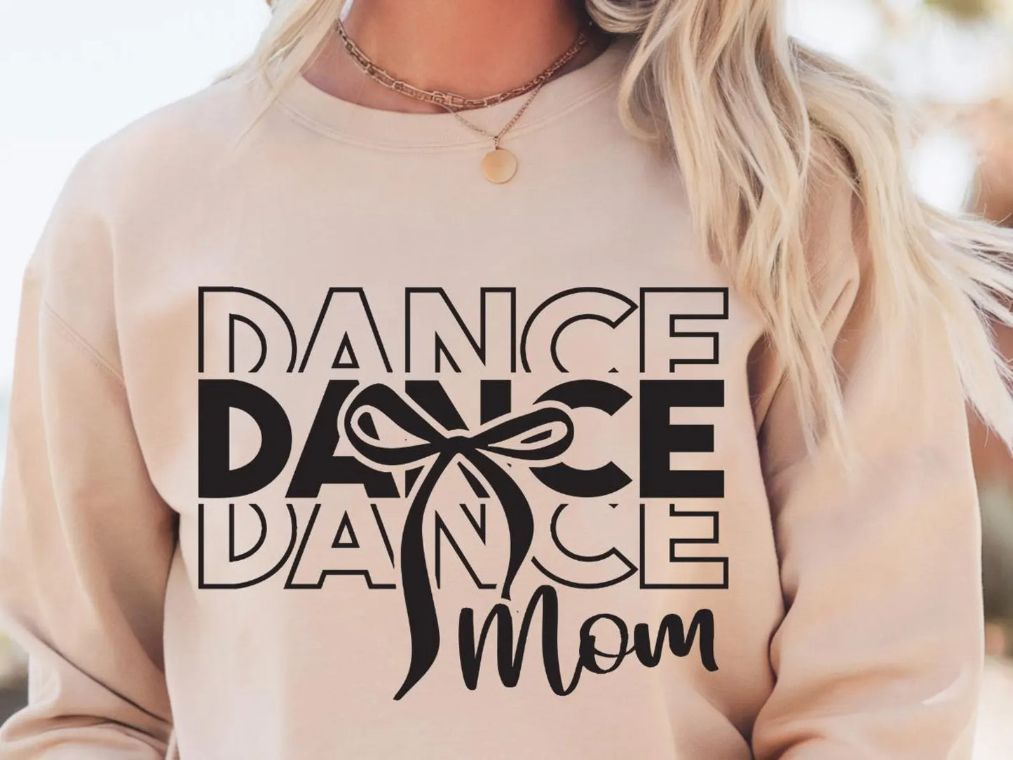 Dance Mom Bow Crewneck Sweatshirt