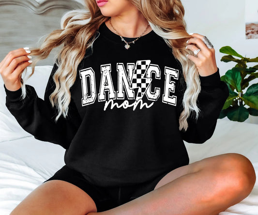 Distressed Dance Mom Crewneck Sweatshirt