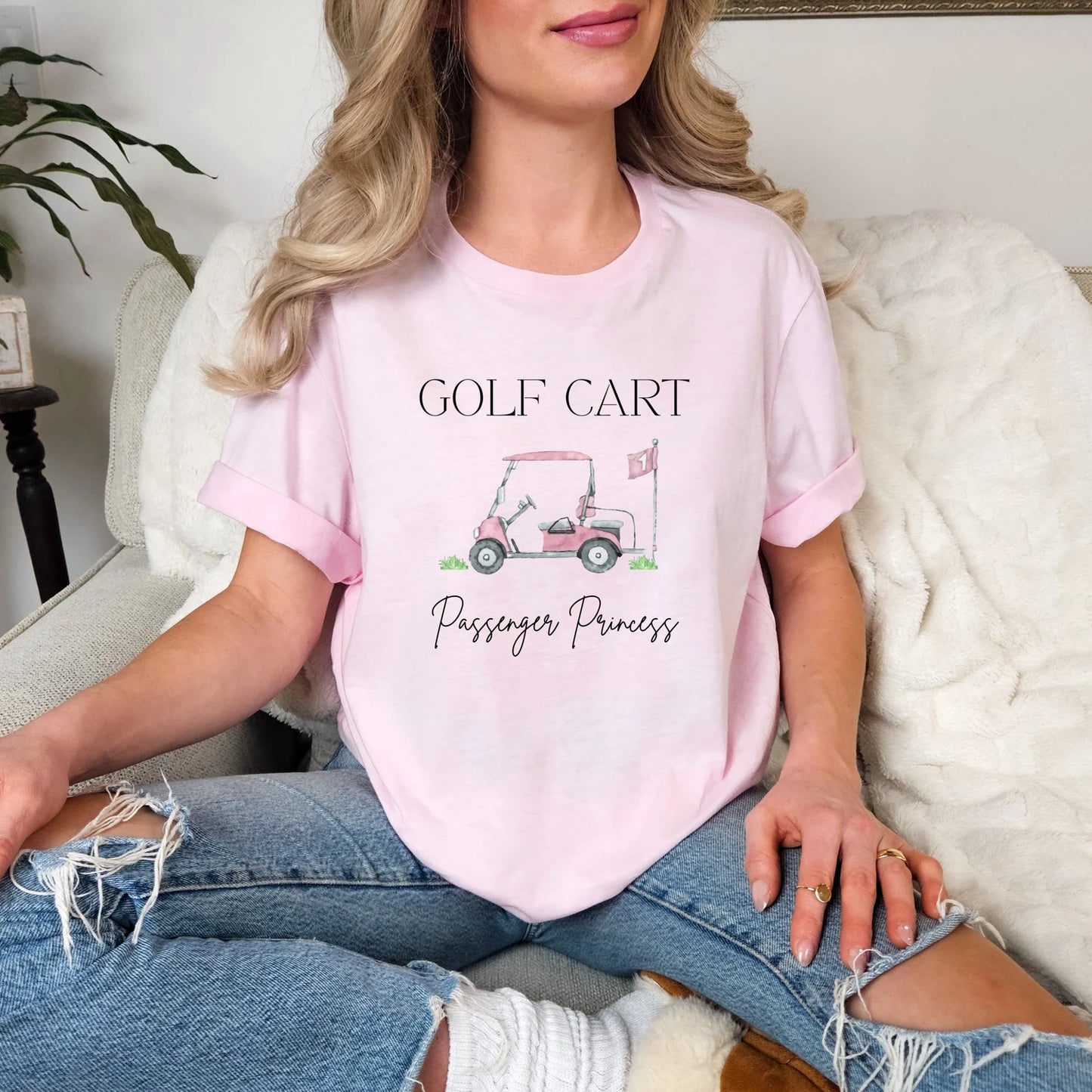 Golf Cart Princess Unisex Tee