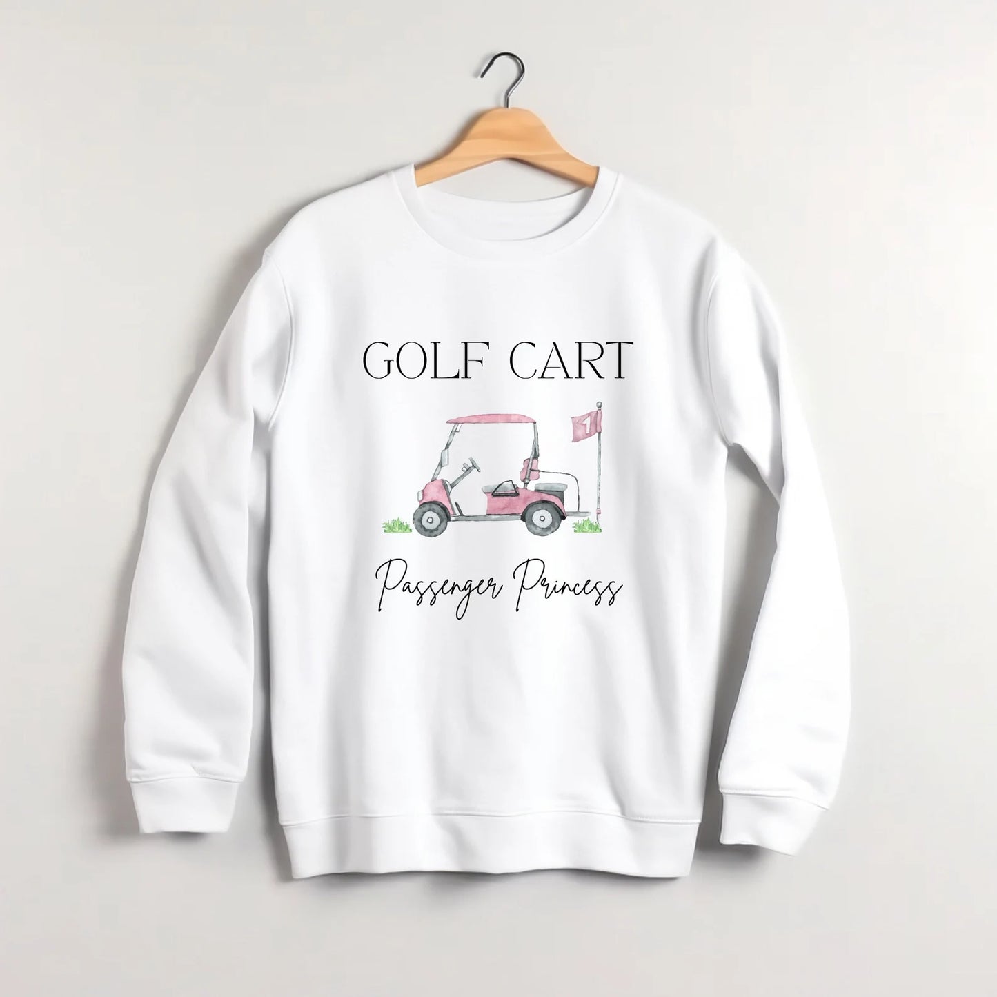 Golf Cart Princess Unisex Crewneck Sweatshirt